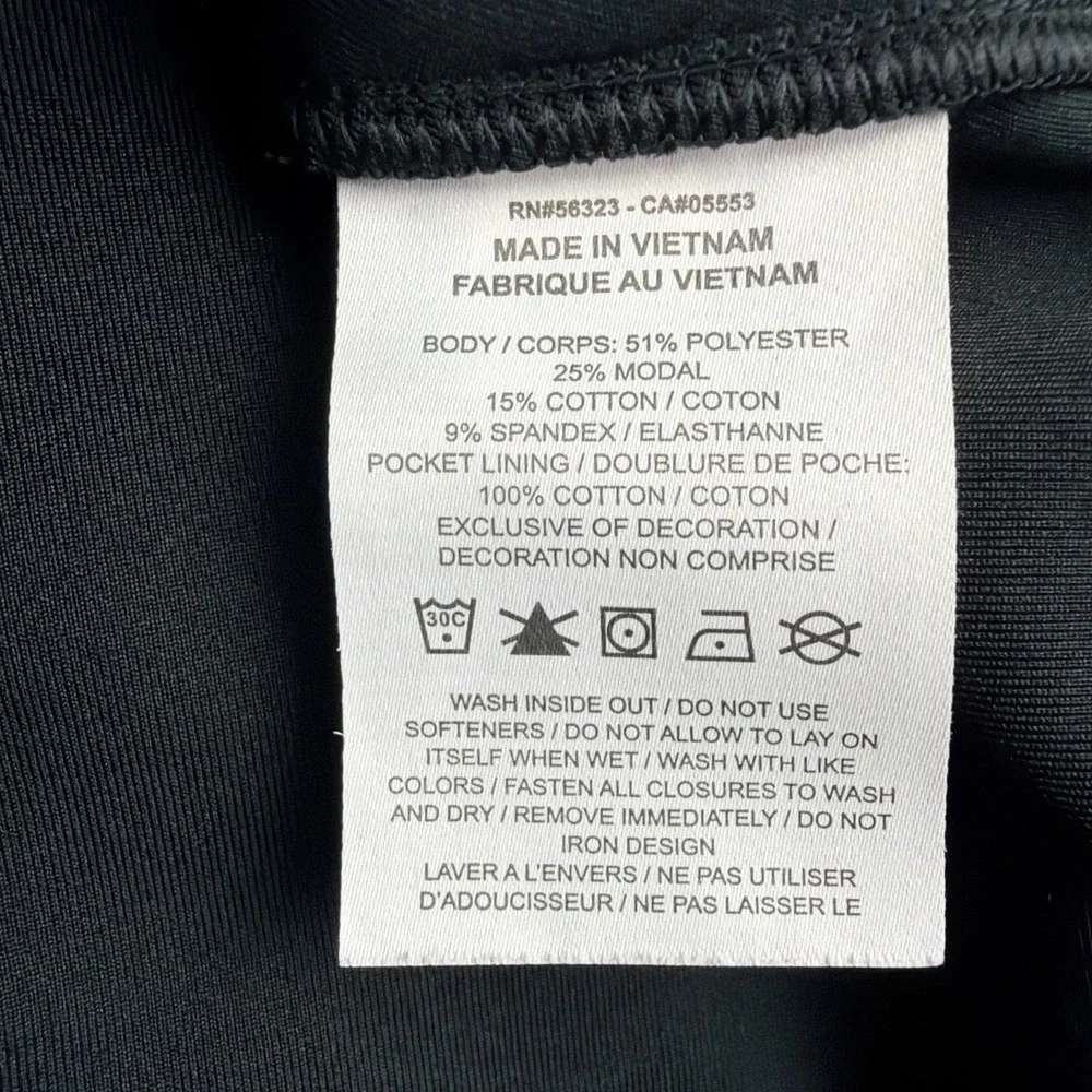 Nike24.7 Dri-Fit 1/2 Zip Pullover Cropped Sweatshirt Size L Black Preppy Stretch